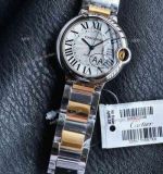 Cartier Ballon Bleu De 36mm Cal.076 Movement TT Rose Gold Band Lady Watch